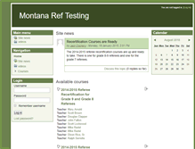 Tablet Screenshot of moodle.montanaref.org